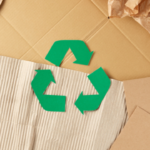Recycle symbols on corrugated.