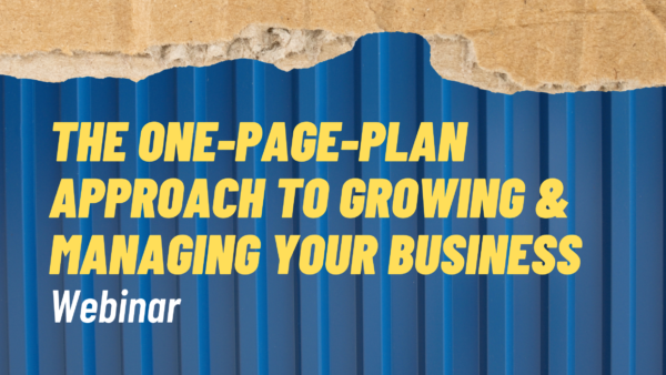 One-Page-Plan